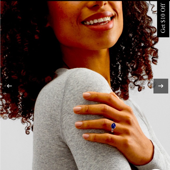 Surreal Blues Ring, Blue Lapis new, message sale after purchase Silpada - Picture 4 of 7